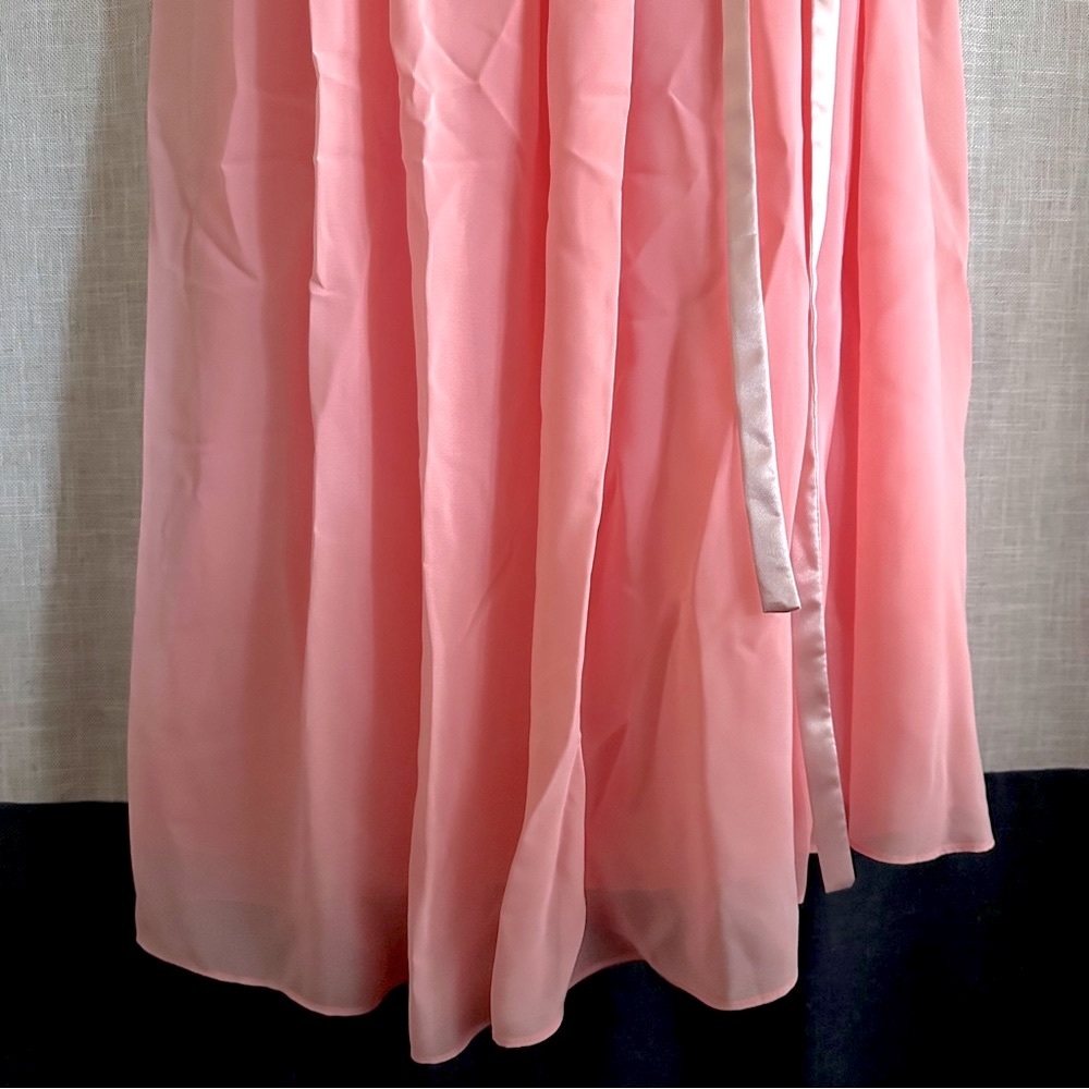 Pink One Shoulder Gown - Picture 4 of 10